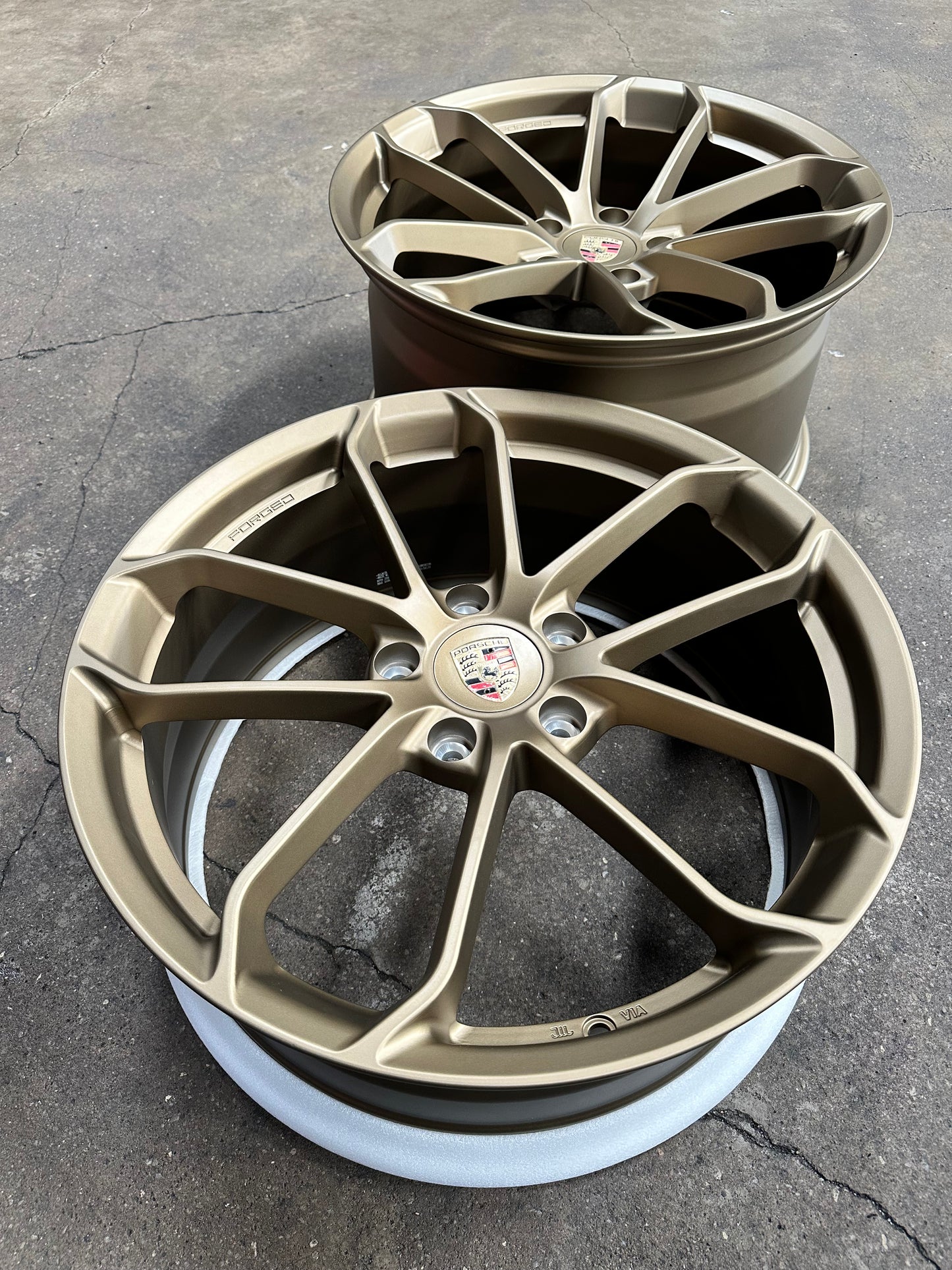 New 20x8.5 ET48 20x10.5 ET43 Overdrive Forged GT4 Porsche (4 wheel) 5x130 Bronze