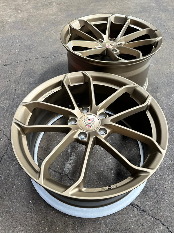 New 20x8.5 ET48 20x10.5 ET43 Overdrive Forged GT4 Porsche (4 wheel) 5x130 Bronze