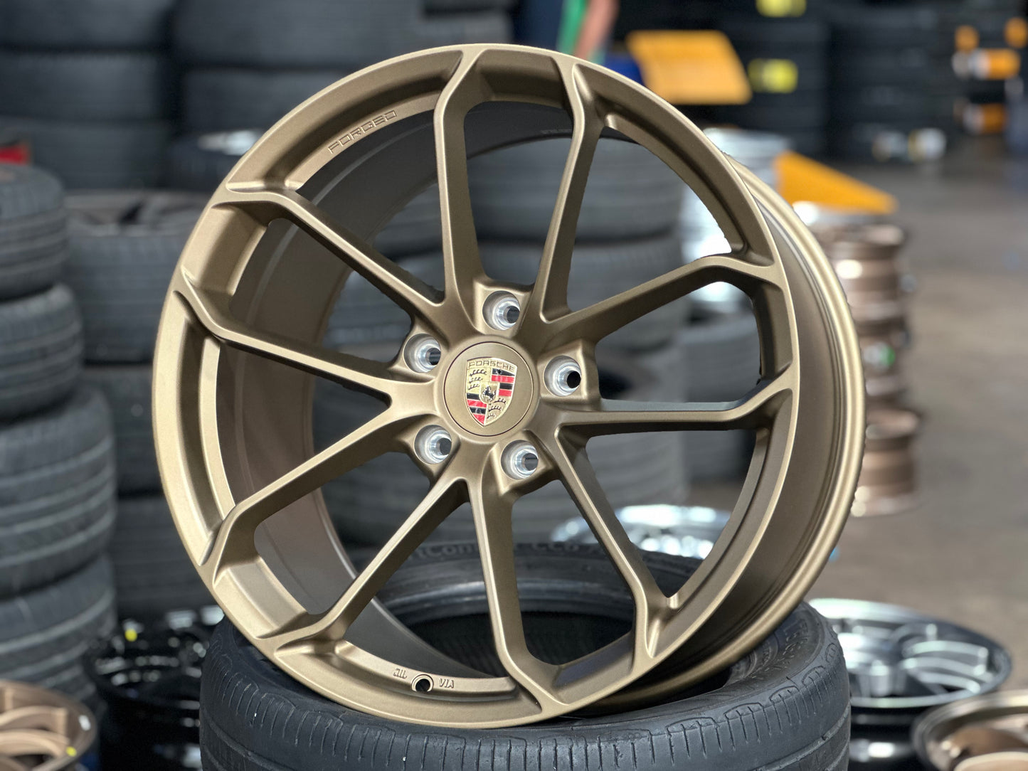 New 20x8.5 ET48 20x10.5 ET43 Overdrive Forged GT4 Porsche (4 wheel) 5x130 Bronze
