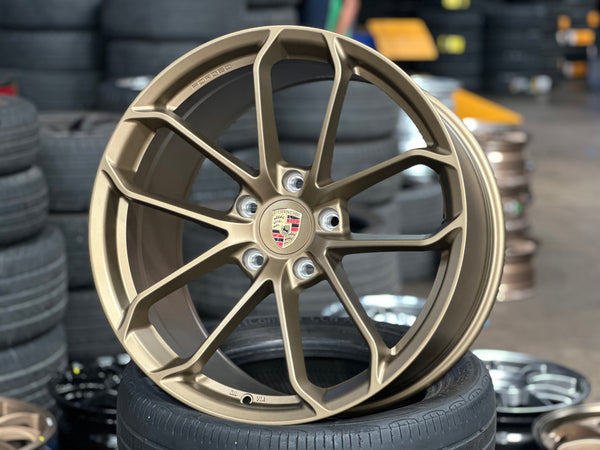New 20x8.5 ET48 20x10.5 ET43 Overdrive Forged GT4 Porsche (4 wheel) 5x130 Bronze