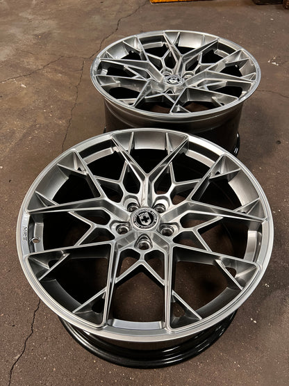 New 20x9 ET25 20x10.5 ET35 HRE FF10 (4 wheel) 5x112 Liquid Metal