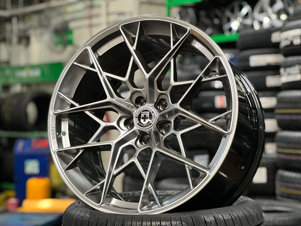 New 20x9 ET25 20x10.5 ET35 HRE FF10 (4 wheel) 5x112 Liquid Metal