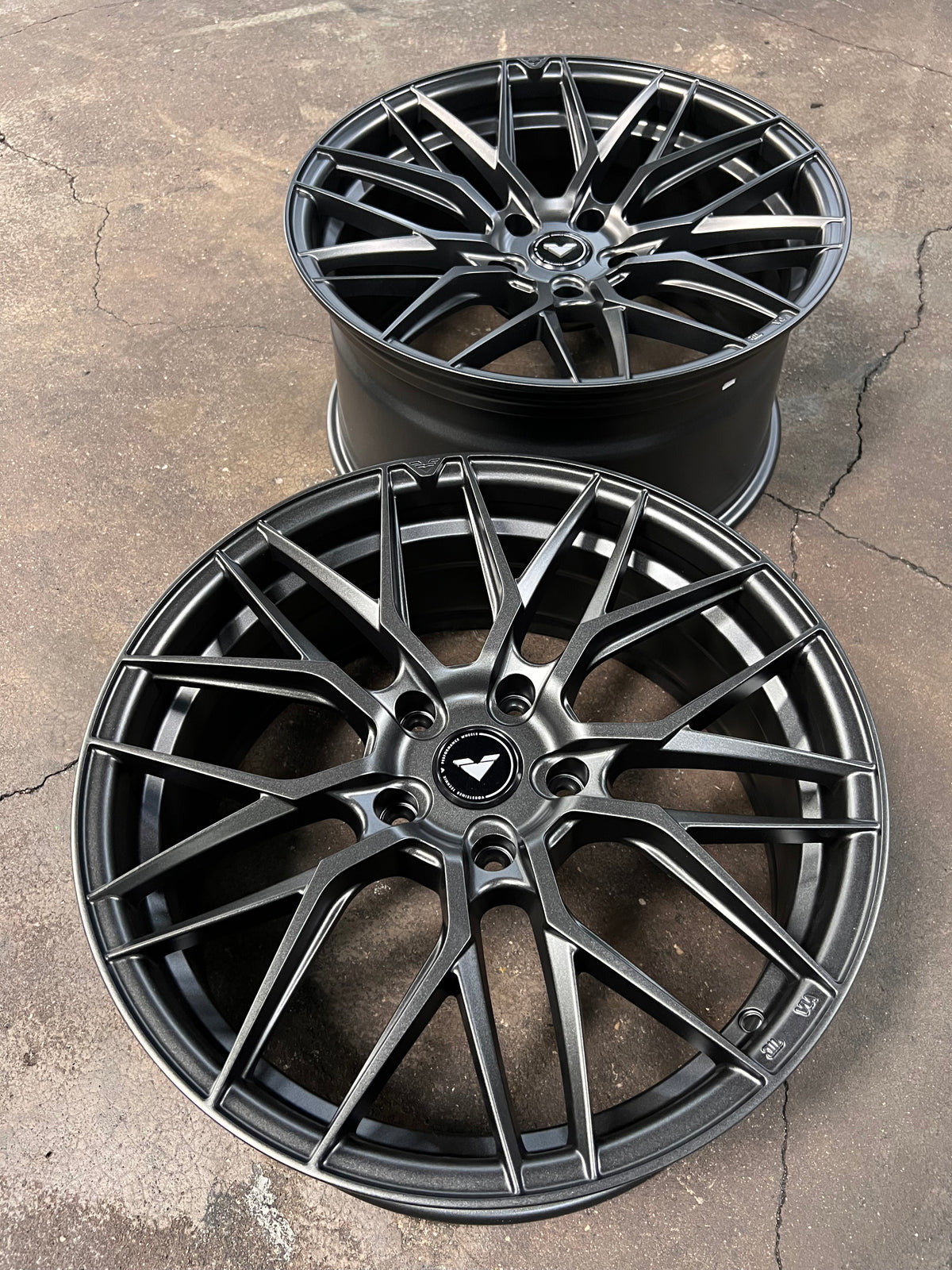 New 20x8.5 ET45 20x10 ET38 Vorsteiner VFF107 (4 wheel) 5x130 Matte Grey
