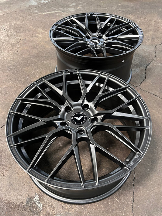 New 20x8.5 ET45 20x10 ET38 Vorsteiner VFF107 (4 wheel) 5x130 Matte Grey