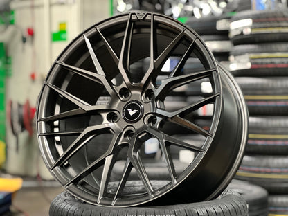 New 20x8.5 ET45 20x10 ET38 Vorsteiner VFF107 (4 wheel) 5x130 Matte Grey