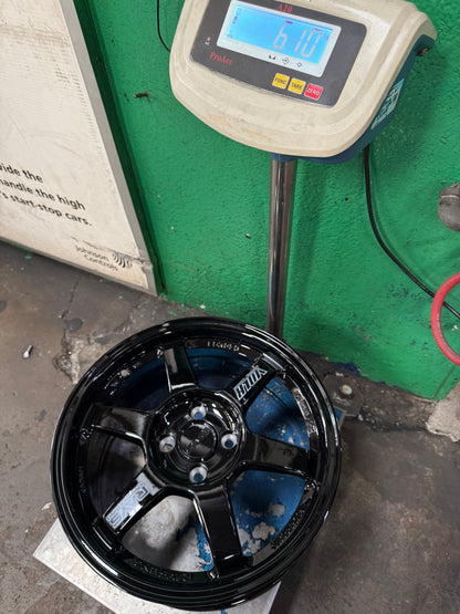 New 16X7 ET40 AOW TE37 OG Rim (4 wheel) Black 4X100