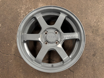 New 15X7 ET35 AOW TE37 SONIC Rim (4 wheel) Grey 4X100