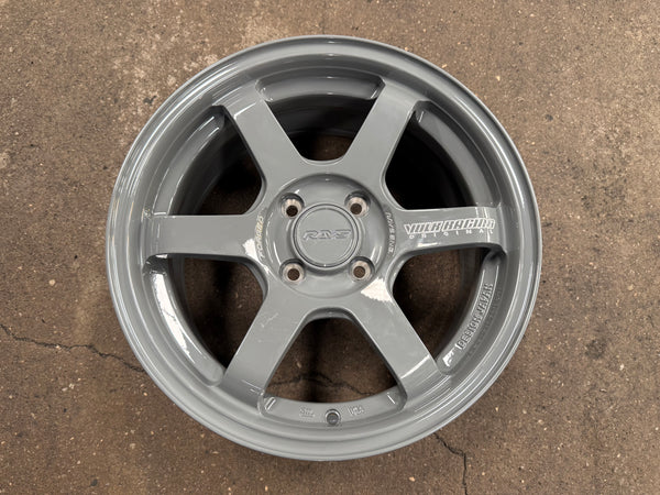 New 15X7 ET35 AOW TE37 SONIC Rim (4 wheel) Grey 4X100