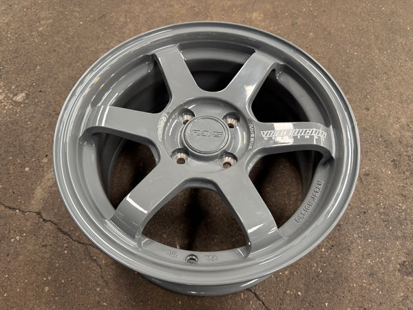 New 15X7 ET35 AOW TE37 SONIC Rim (4 wheel) Grey 4X100