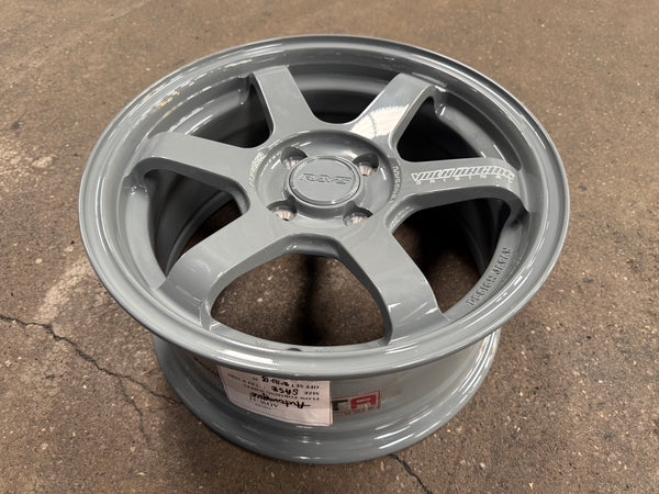 New 15X7 ET35 AOW TE37 SONIC Rim (4 wheel) Grey 4X100