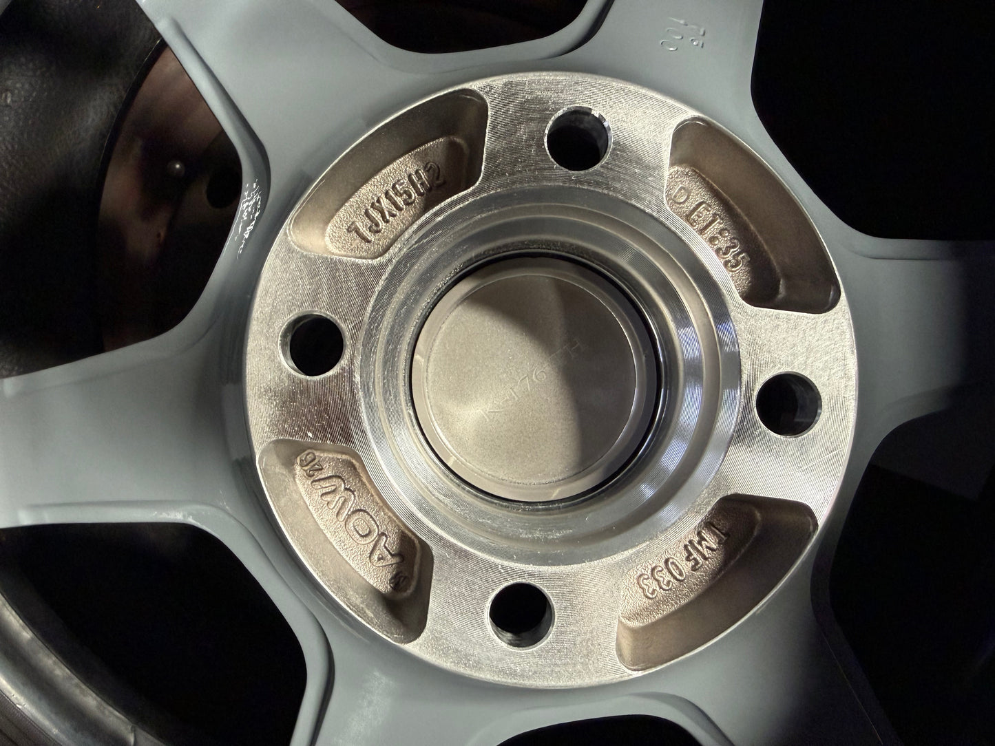 New 15X7 ET35 AOW TE37 SONIC Rim (4 wheel) Grey 4X100