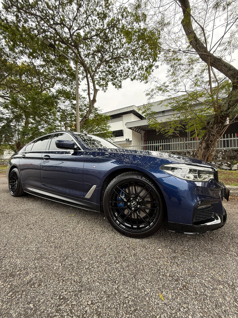 New 19x8.5 ET25 19x9.5 ET35 Motec MCR3 Flow Formed Rim 5x112 Black (4 Wheels)