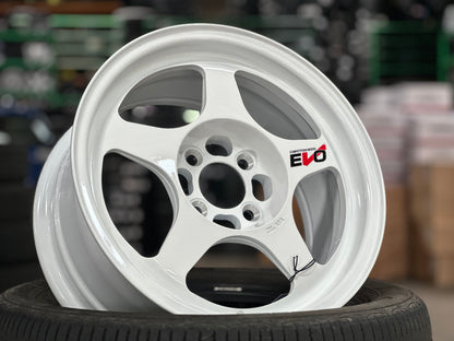 New 15X7 ET35 NK Performance EVO Rim (4 wheel) Gloss White 4X100
