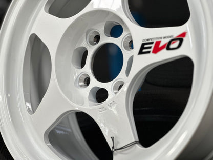 New 15X7 ET35 NK Performance EVO Rim (4 wheel) Gloss White 4X100