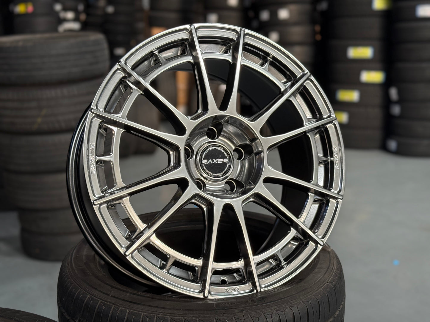 NEW 18X8.5 ET35 Raxer ATH-S1 Rim (4 Wheel) Hyper Black 5X112
