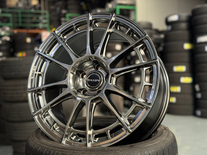 NEW 18X8.5 ET35 Raxer ATH-S1 Rim (4 Wheel) Hyper Black 5X112