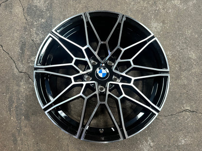 New 18X8J ET32 18X9J ET37 BMW Style 826M (4 wheels) Black Polished 5X120