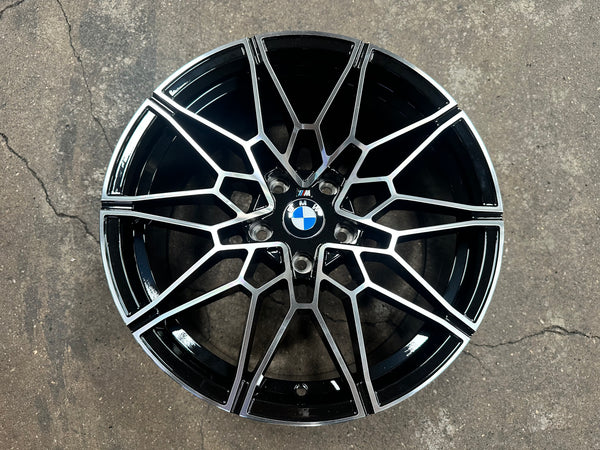New 18X8J ET32 18X9J ET37 BMW Style 826M (4 wheels) Black Polished 5X120