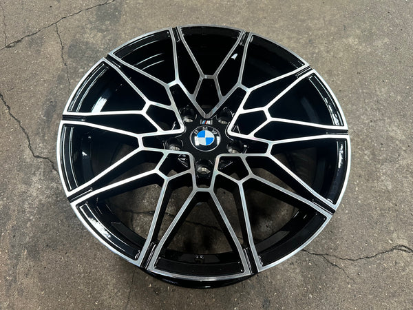 New 18X8J ET32 18X9J ET37 BMW Style 826M (4 wheels) Black Polished 5X120