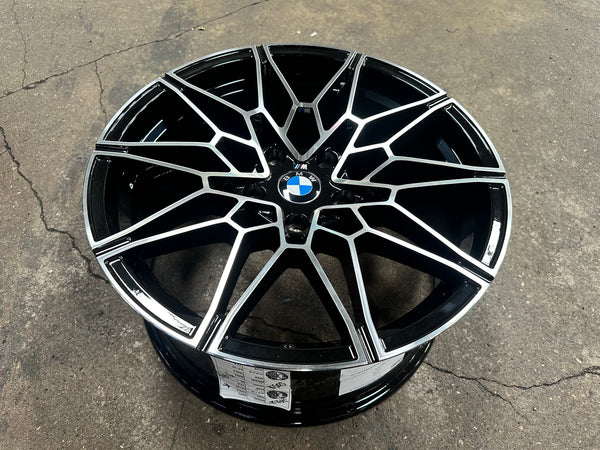 New 18X8J ET32 18X9J ET37 BMW Style 826M (4 wheels) Black Polished 5X120