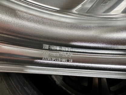 New 20x9 ET38F ET30R Work Black Label Zeast BST2 (4 wheel) 5x114.3 Silver