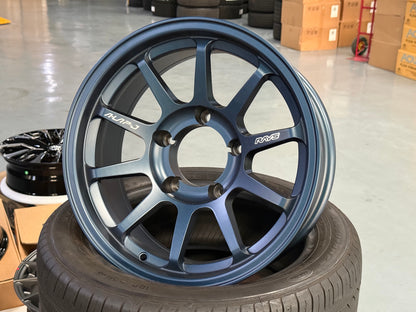 New 16x6.5 ET-25 Rays A Lap J (5 wheel) 5x139.7 Matte Blue