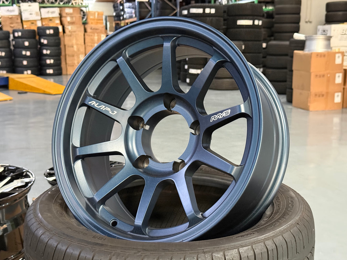New 16x6.5 ET-25 Rays A Lap J (5 wheel) 5x139.7 Matte Blue