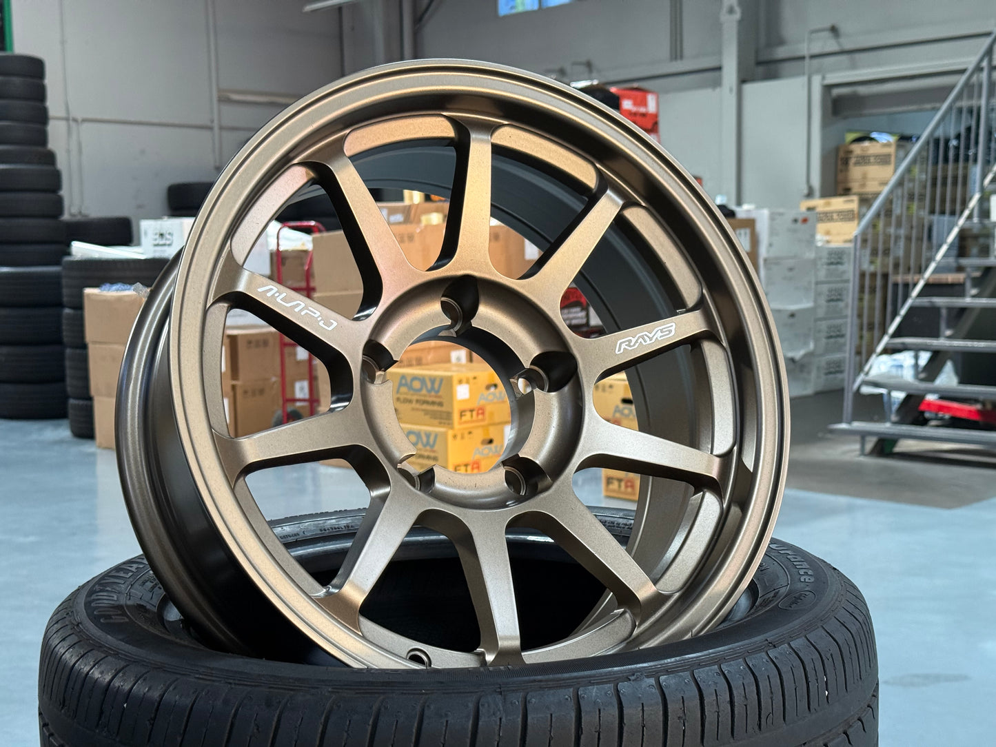 New 16x6.5 ET-25 Rays A Lap J (5 wheel) 5x139.7 Matte Bronze