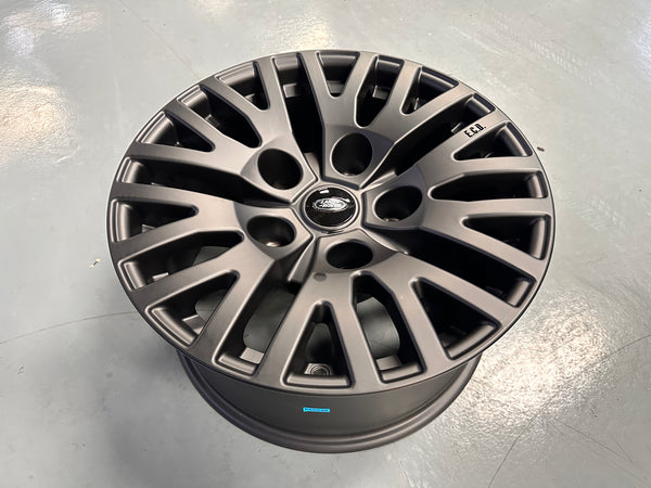 New 18X9 ET0 Land Rover Defender Kahn Design Rim (5 wheel) MATTE Black 5X165