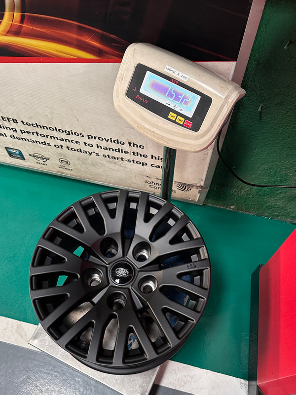 New 18X9 ET0 Land Rover Defender Kahn Design Rim (5 wheel) MATTE Black 5X165