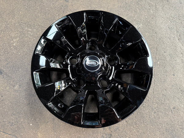 New 16X7 ET+20 CLS Land Rover Defender Sawtooth Rim (5 wheel) Piano Black 5X165 (5 pcs + 20 pcs Nuts)
