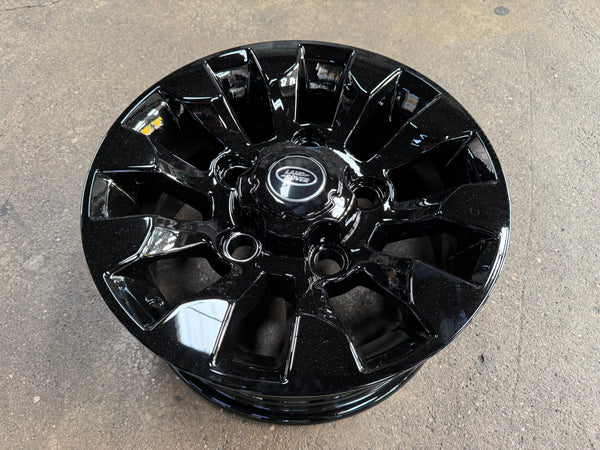New 16X7 ET+20 CLS Land Rover Defender Sawtooth Rim (5 wheel) Piano Black 5X165 (5 pcs + 20 pcs Nuts)