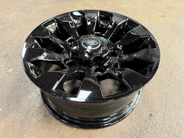 New 16X7 ET+20 CLS Land Rover Defender Sawtooth Rim (5 wheel) Piano Black 5X165 (5 pcs + 20 pcs Nuts)