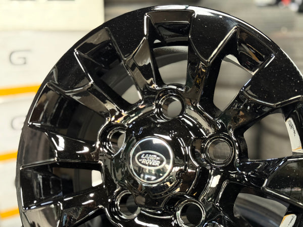 New 16X7 ET+20 CLS Land Rover Defender Sawtooth Rim (5 wheel) Piano Black 5X165 (5 pcs + 20 pcs Nuts)