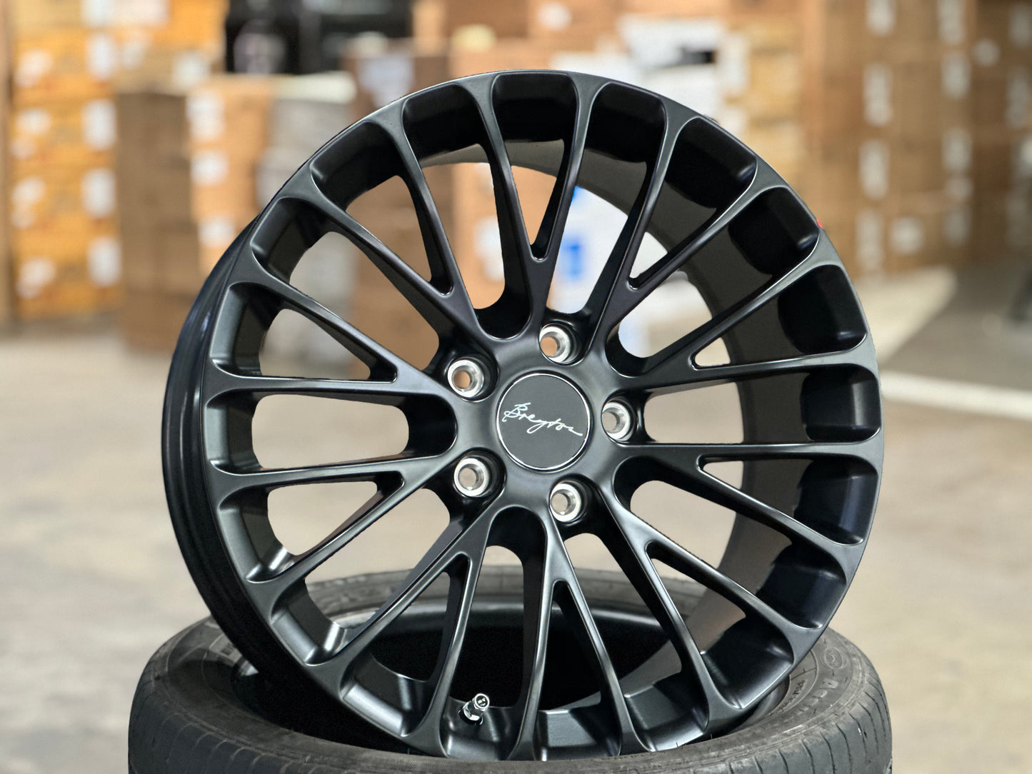 [Bundle] New 18x7.5 ET45 Breyton LS (2 wheels) Matte Black 5X120