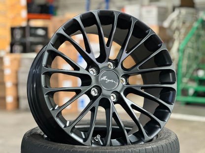 New 18x7.5 ET45 18x8.5J ET48 Breyton LS (4 wheels) Matte Black 5X120