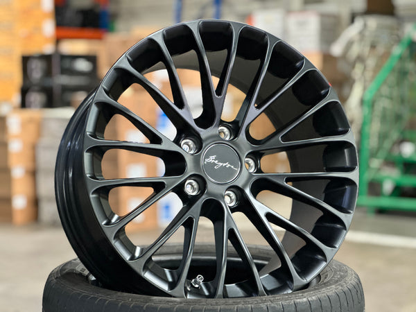 New 18x7.5 ET45 18x8.5J ET48 Breyton LS (4 wheels) Matte Black 5X120
