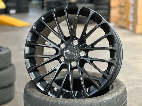 New 18x7.5 ET45 18x8.5J ET48 Breyton LS (4 wheels) Matte Black 5X120