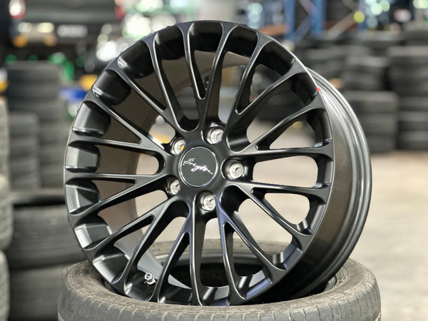 New 18x7.5 ET45 18x8.5J ET48 Breyton LS (4 wheels) Matte Black 5X120