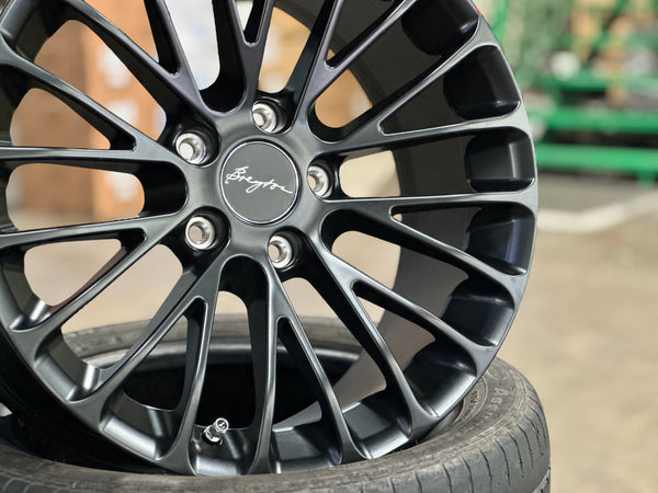 New 18x7.5 ET45 18x8.5J ET48 Breyton LS (4 wheels) Matte Black 5X120