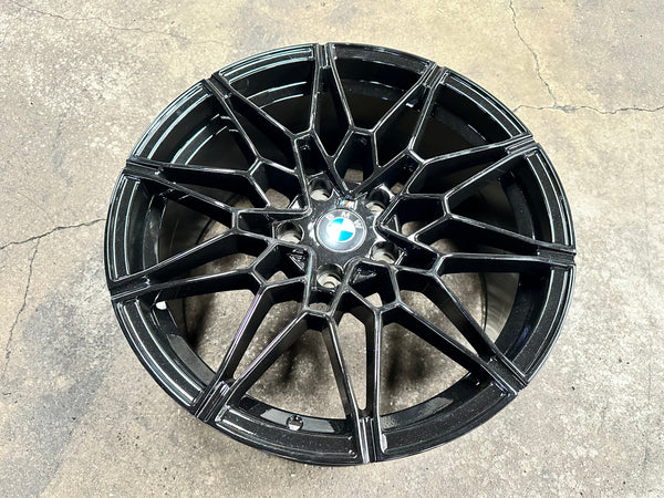 New 18X8J ET32 18X9J ET37 BMW Style 826M (4 wheels) Gloss Black 5X120