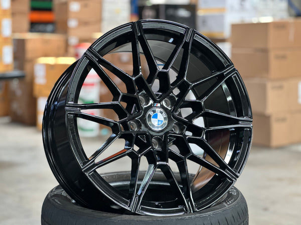 New 18X8J ET32 18X9J ET37 BMW Style 826M (4 wheels) Gloss Black 5X120