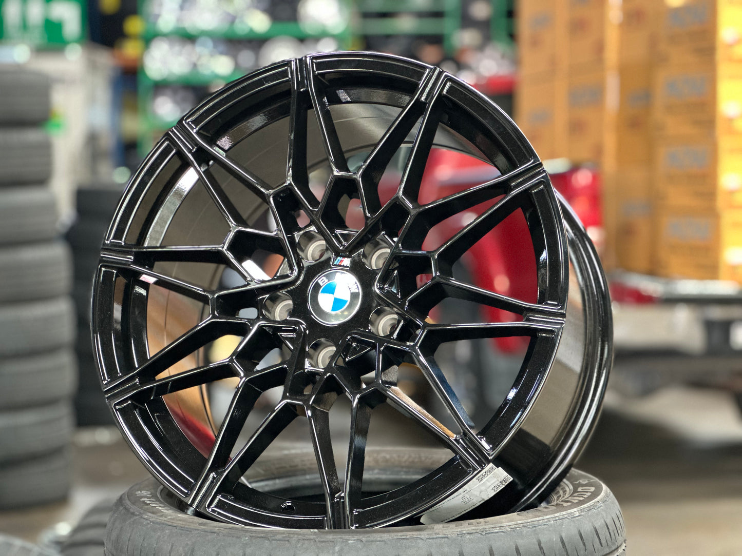 New 18X8J ET32 18X9J ET37 BMW Style 826M (4 wheels) Gloss Black 5X120