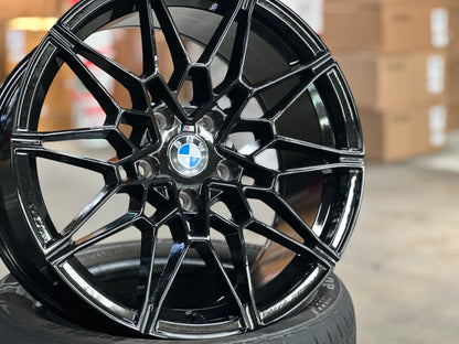 New 18X8J ET32 18X9J ET37 BMW Style 826M (4 wheels) Gloss Black 5X120