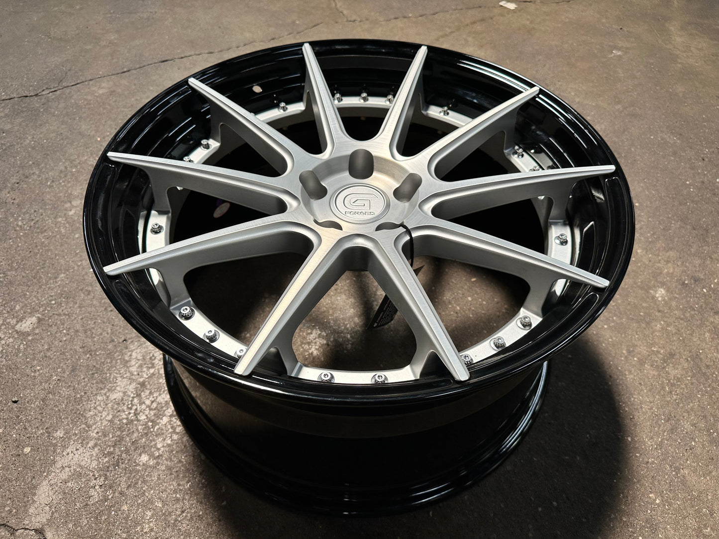 New 20x8.5 ET30 20x10 ET40 G Forged GF02 (4 wheel) 5x112 Silver Black