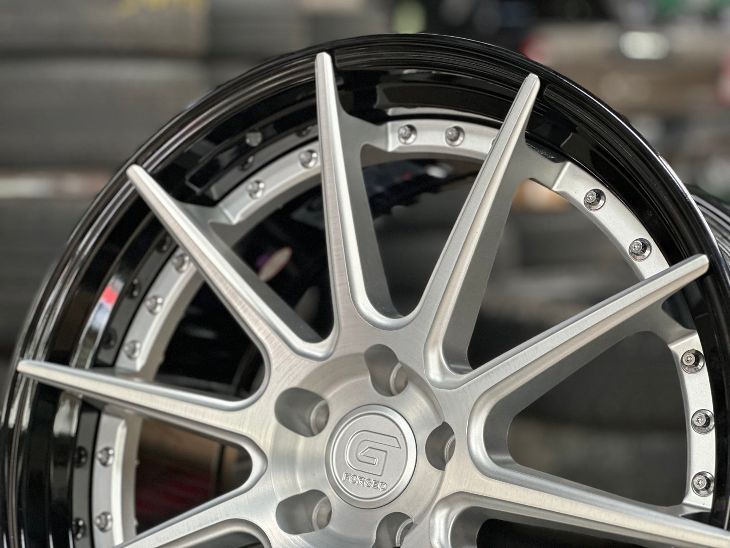 New 20x8.5 ET30 20x10 ET40 G Forged GF02 (4 wheel) 5x112 Silver Black