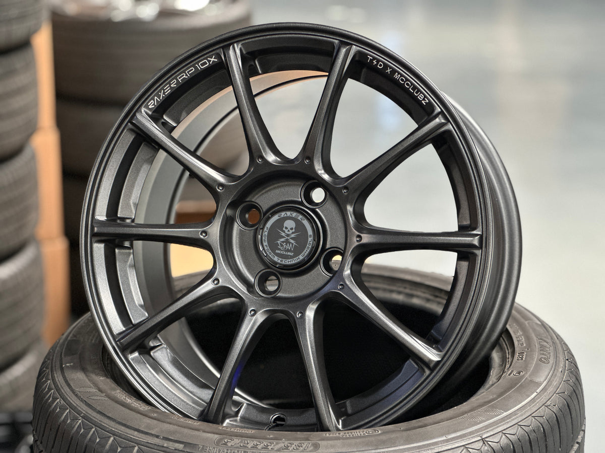 New 15X7 ET35 Raxer RP10X Rim (4 wheel) Graphite 4X100