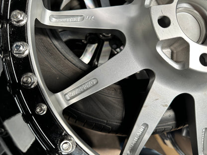 New 20x8.5 ET30 20x10 ET40 G Forged GF02 (4 wheel) 5x112 Silver Black