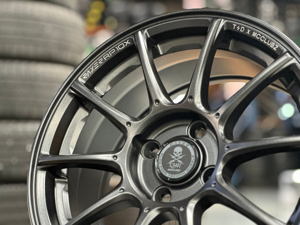 New 15X7 ET35 Raxer RP10X Rim (4 wheel) Graphite 4X100