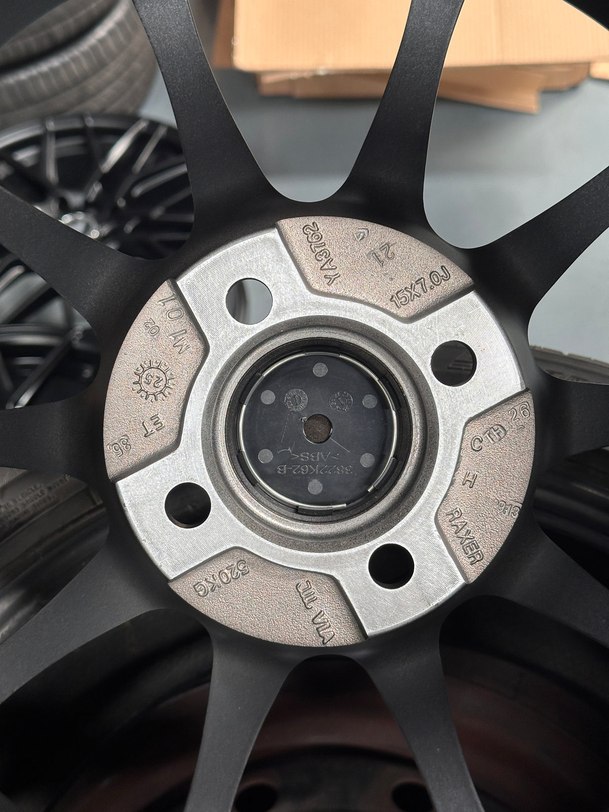 New 15X7 ET35 Raxer RP10X Rim (4 wheel) Graphite 4X100